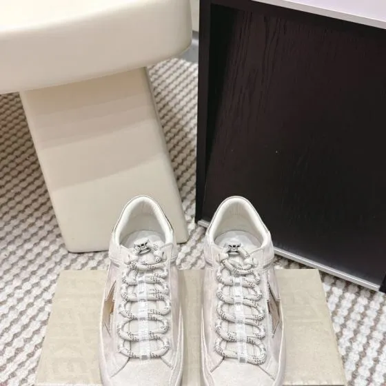 Golden Goose GGDB Golden Goose Off White Silver Beige Sneaker BS-87437
