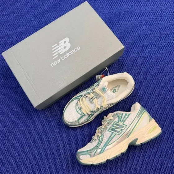New Balance 740 U740GR2 White Teal Cream Silver USA 6 5 UK 6 EUR 39 5 Training Shoe - Women s BS-87092