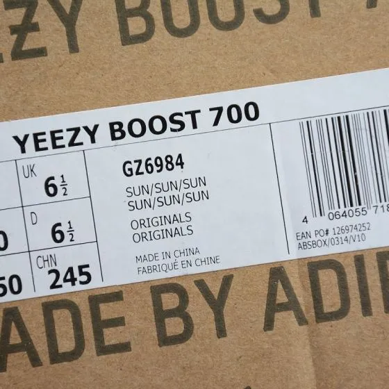 Yeezy BOOST 700 Yellow Orange Black Teal Grey Sneaker BS-87557