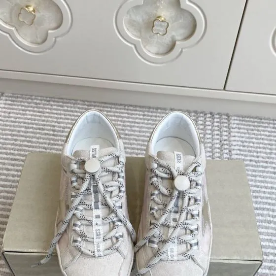 Golden Goose Super Star Light Pink Silver Off White Brown Sneaker BS-87409