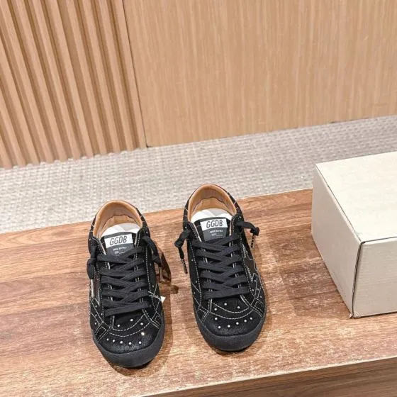 Golden Goose True Star Black Silver Brown White Sneaker BS-87405