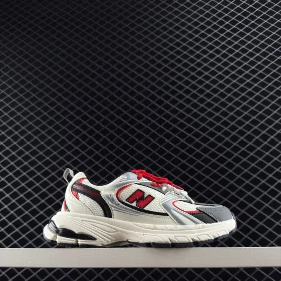 New Balance 530 Off White Silver Red Black 26-37 Sneaker - Women s BS-82857