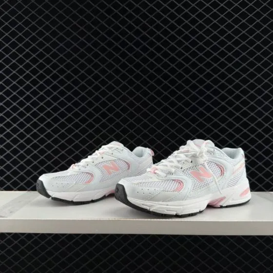 New Balance 530 White Light Pink Black EU 36-41 Running Shoe - Unisex BS-83380