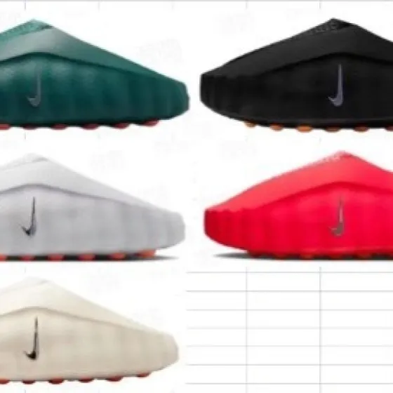 Nike Mind 001 Recovery Slide Dark Green Black White Red Cream Slides BS-61216