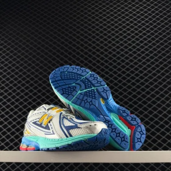 New Balance 1906R Silver White Blue Turquoise Yellow EU 36-45 Running Shoe - Unisex BS-83379