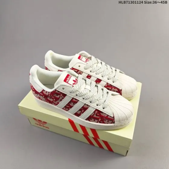 Adidas Originals Superstar JY8913 Off White Red Beige EU 36-45 Skate Shoe - Unisex BS-65490