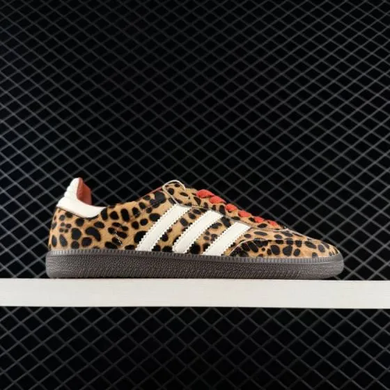 Adidas Originals SambaOG White Orange Leopard Lifestyle BS-74840