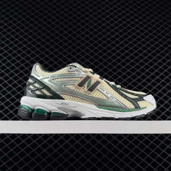 New Balance M1906R Cream Dark Green Silver White EU 36-45 Running Shoe - Unisex BS-82491