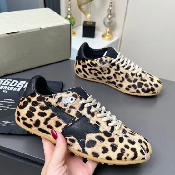 Golden Goose Running Marathon Beige Black Brown Sneaker BS-87364