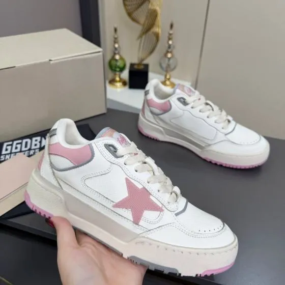 Golden Goose Forty2 White Pink Grey Off White Skate Shoe BS-87370