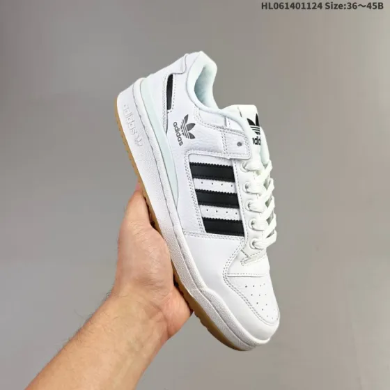 Adidas Forum Low White Black Cream Gum EU 36-45 Skate Shoe - Unisex BS-65484