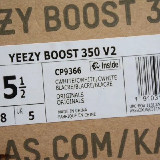 Yeezy Boost 350 V2 CP9366 Triple White Cream Sneaker BS-87520