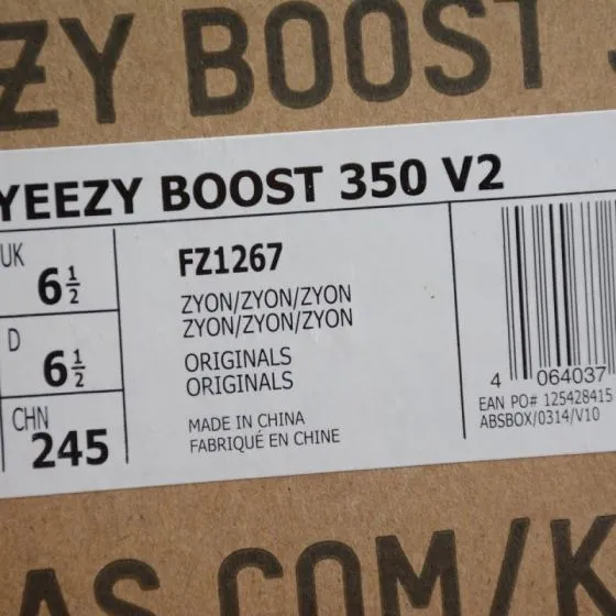 Yeezy 350 V2 FZ1267 Brown Beige Off White Grey Sneaker BS-87522