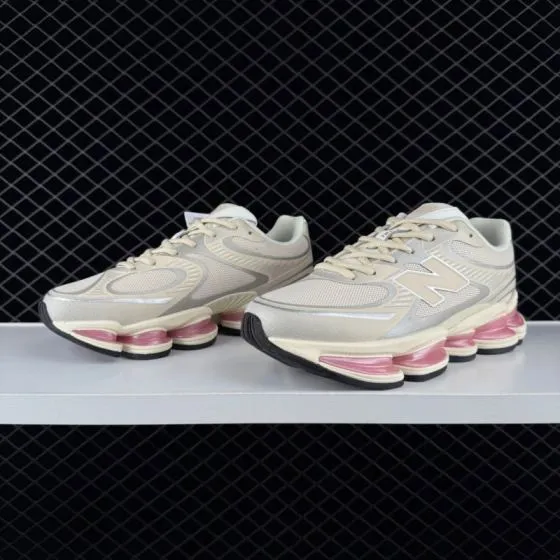 New Balance 2000 Beige Grey Pink Silver EU 36-46 5 Running Shoe - Unisex BS-82442