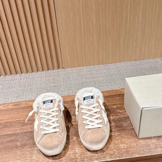 Golden Goose Superstar Sabot Shearling Mule Beige White Off White Sneaker BS-87463