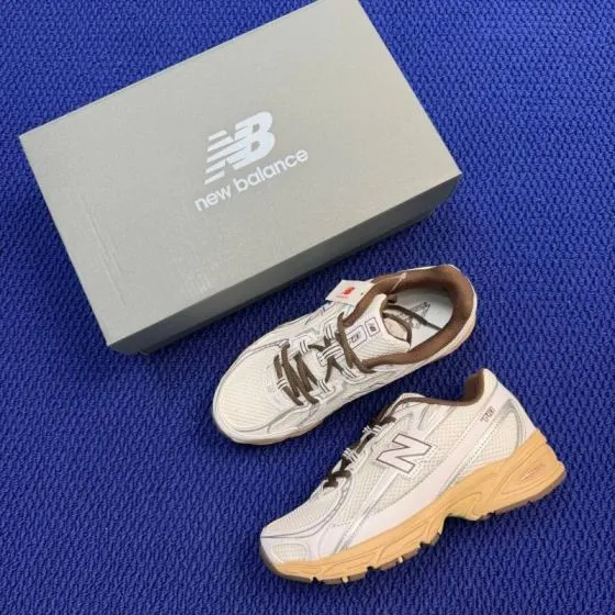 New Balance 740 U740IQ2 White Brown Beige Silver EU 38 Training Shoe - Women s BS-87090