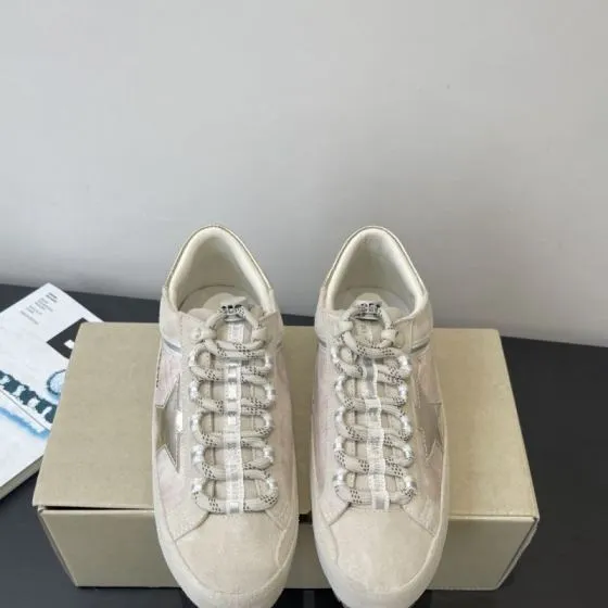 Golden Goose Super Star beige silver light brown sneaker