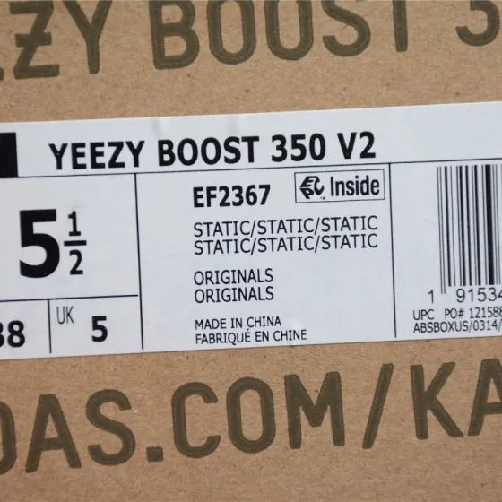 Yeezy Boost 350 V2 EF2367 White Light Grey Sneaker BS-87515