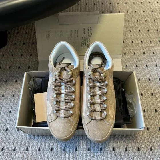 Golden Goose GGDB GGD Golden Goose Beige Light Brown White Sneaker BS-87467