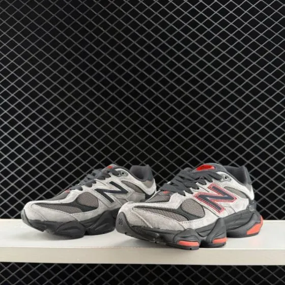 New Balance 9060 Grey Black Red EU 36-45 Sneaker - Unisex BS-83277