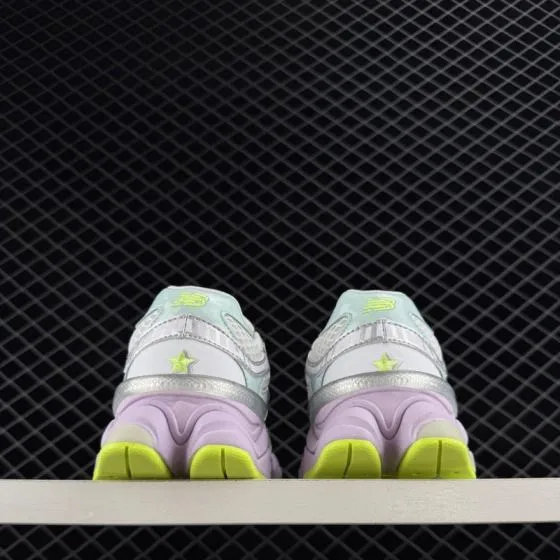 New Balance 9060 White Silver Mint Purple Neon Yellow EU 36-46 5 Sneaker - Unisex BS-82698