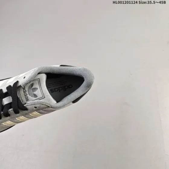 Adidas Superstar 2 Grey Black Cream White EU 35 5-45 Skate Shoe - Unisex BS-65495
