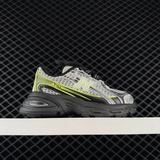 New Balance 740 Black White Neon Yellow 26-37 Running Shoe - Women s BS-82482