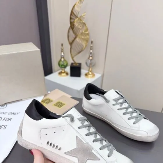 Golden Goose Superstar White Grey Black Skate Shoe BS-87383