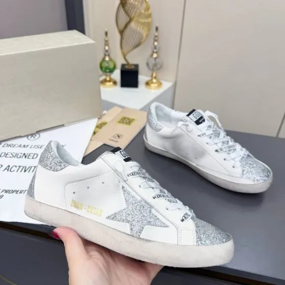 Golden Goose Superstar White Silver Off White Sneaker BS-87384