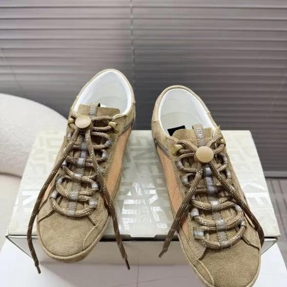 Golden Goose Super Star Khaki Tan White Grey Sneaker BS-87396