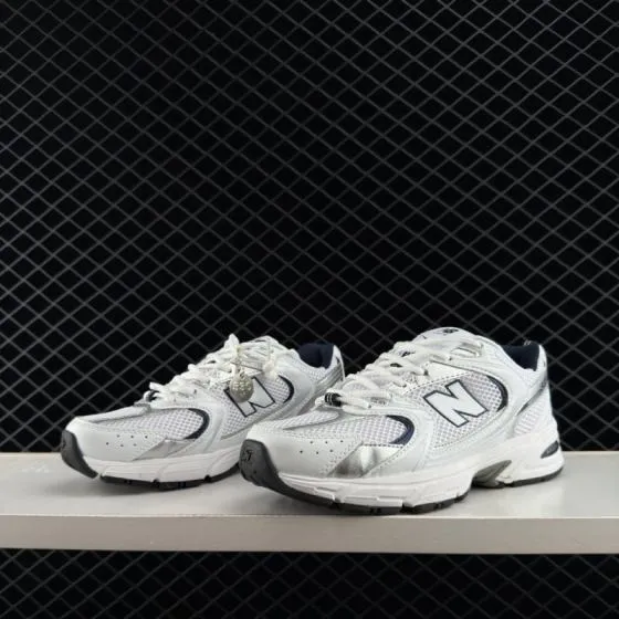 New Balance 530 White Silver Navy Black 28-45 Sneaker - Men s BS-83283