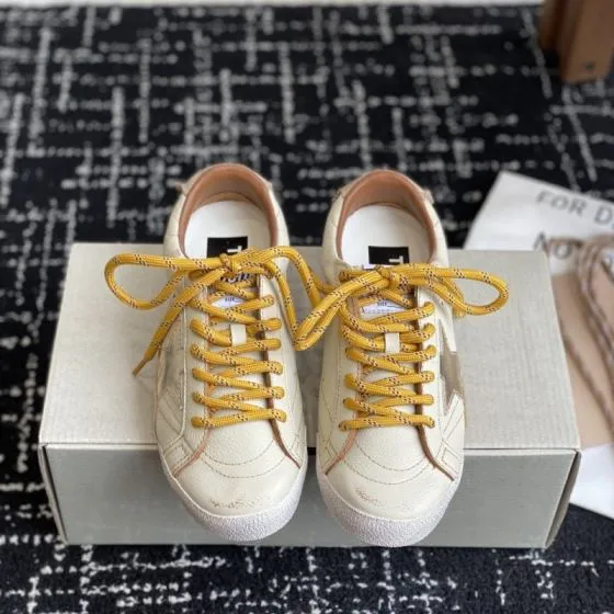Golden Goose Truestar Off White Yellow Brown Beige Sneaker BS-87424
