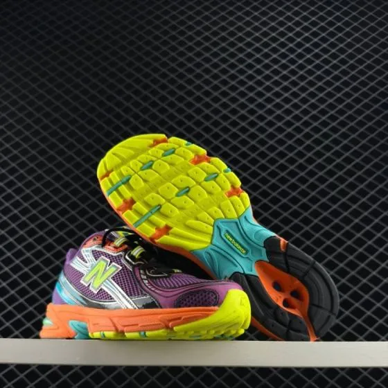 New Balance 740 U740MC2 Purple Orange Neon Yellow Cyan Black EU 36-45 Running Shoe - Unisex BS-83304