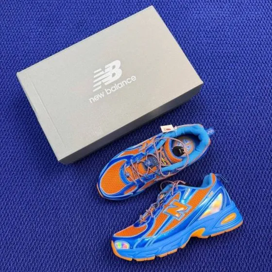New Balance 740 U740CB2 Blue Orange Iridescent Gum USA 6 5 UK 6 EUR 39 5 Training Shoe - Women s BS-87101