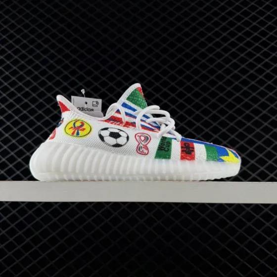 Adidas Yeezy Boost 350 V2 FZ5246 White Red Green Blue Yellow EU 36-48 Sneaker - Unisex BS-83534