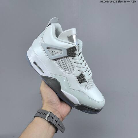 Jordan Air Jordan 4 Retro Photon Dust Photon Dust White Grey EU 36-47 5 Basketball - Unisex (BS-65871)