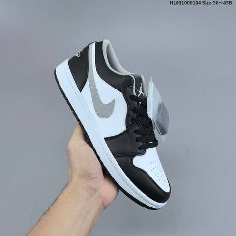 Jordan Air Jordan 1 Low Black White Gray EU 36-45 Lifestyle - Unisex (BS-67120)