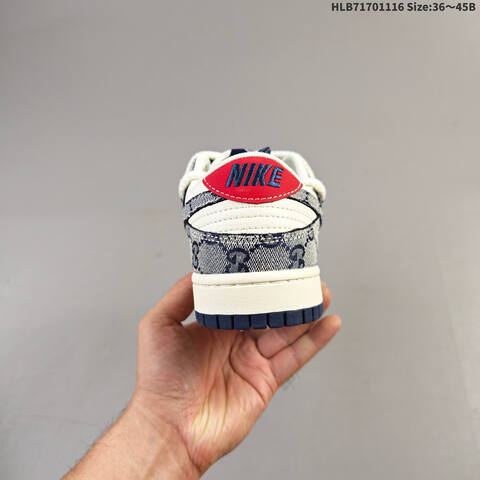 Nike Dunk SB Low Sail Navy Blue Red EU 36-45 Skate Shoe - Unisex (BS-63656)