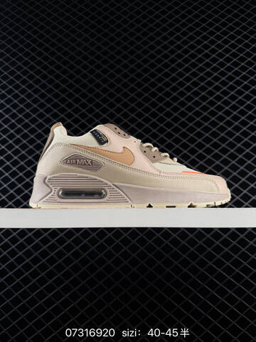 Nike Air Max 90 Beige Tan Black Gray Orange EU 40-45 Lifestyle - Men's (BS-70002)