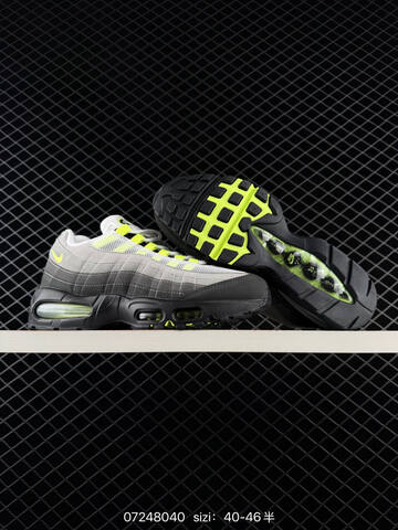 Nike Air Max 95 OG Black Grey White Neon Yellow EU 40-46 Running - Men's (BS-70097)