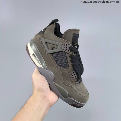 Jordan Air Jordan 4 Retro Taupe Grey With Black EU 36-48 Basketball - Unisex (BS-67112)