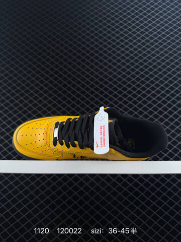 Nike Air Force 1 07 Yellow Black EU 36-45 Lifestyle - Unisex (BS-74100)
