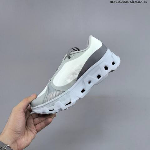 On Cloudmonster 2 White Light Gray Dark Gray EU 36-45 Running Shoe Running Sneakers - Unisex (BS-69495)