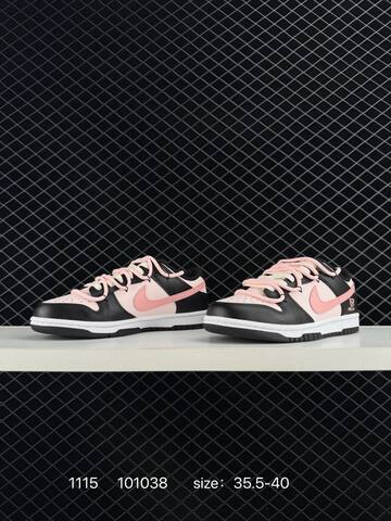 Nike Dunk Low Black Pink White 35 5-40 Skate - Unisex (BS-74194)