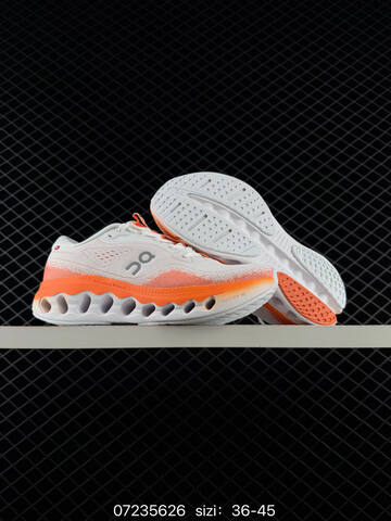 On Cloudsurfer White Orange EU 36-45 Running Shoe Running Sneakers - Unisex (BS-85000)