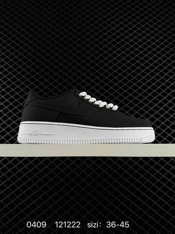 Nike Air Force 1 07 Multiple Colorways All Black Upper With White Midsole And White Laces All White With Cream Laces Black Upper With White Midsole And Black Laces EU 36-45 Lifestyle - Unisex (BS-72218)