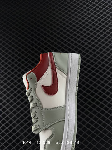 Jordan Air Jordan 1 Low Sail Light Green Red White EU 36-46 Sneaker - Unisex BS-80519