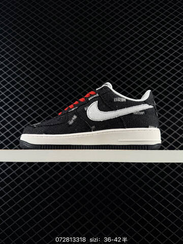 Nike Air Force 1 07 Black White Red Sail EU 36-42 Lifestyle Unisex BS-70052