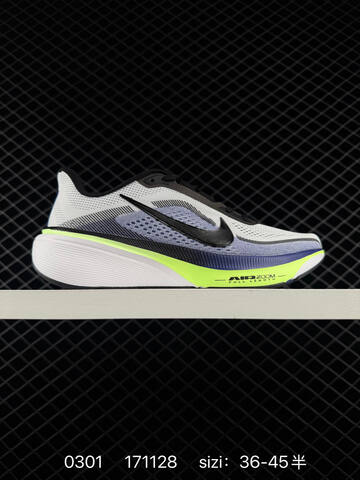Nike Air Zoom Pegasus 42 Flyknit White Black Blue Neon Green 36-45 Running - Unisex (BS-72786)