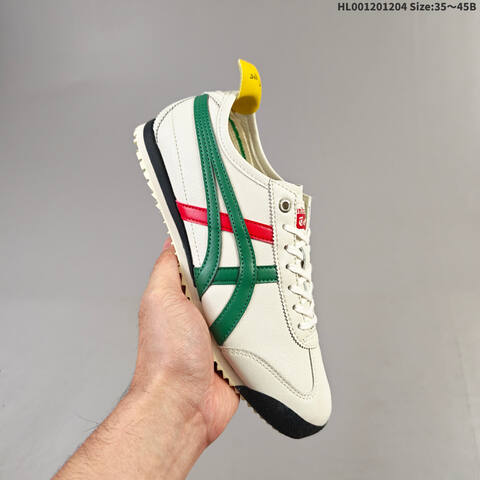Onitsuka Tiger Mexico 66 SD White Green Red Yellow EU 35-45 Sneaker Casual Sneakers Unisex BS-69181